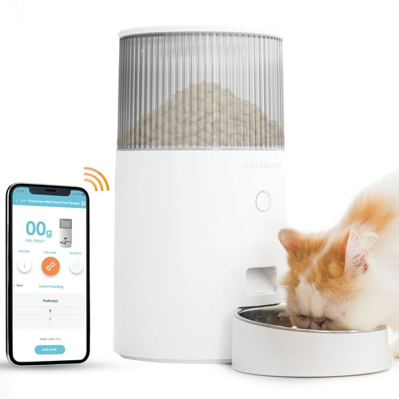 Instachew Purechew Mini Automatic Smart Cat Feeder, Smart Food Dispenser for Dogs and Cats
