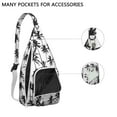thumbnail image 3 of Vibrant Floral Sling Backpack - Colorful Hawaiian Inspired Print Shoulder Bag, Fashion Forward Design, 3 of 4
