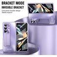 thumbnail image 5 of for Samsung Galaxy Z Fold 5 Slim Case with Screen Protector, All-Inclusive Slim PC Back Case Kickstand Camera Lens Protector Phone Case for Z Fold 5 2023 Purple, 5 of 14