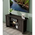 thumbnail image 3 of Black Modern TV Stand with Two Doors, TV Entertainment Center with Storage for TVs Up to 50", TV Table for Bedroom, Living Room, Brown, 3 of 6