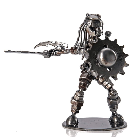 Predator A Inspired Recycled Metal Sculpture Original, One-of-a-Kind Work of Art