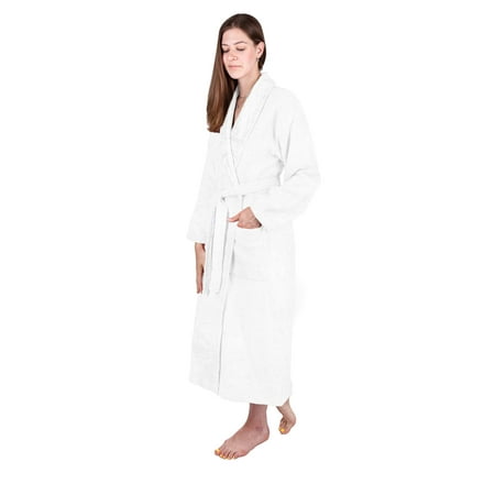

Concetti Di-Lusso Luxury 100% Turkish Bamboo Shawl Spa Robe in Premium Gift Box Color: White Size: S-M