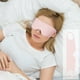 thumbnail image 4 of Mascarilla de ojos de seda hielo para dormir - Venda transpirable para los ojos en tono fresco de verano | Correa elástica ajustable | Alivio para los ojos, dolores de cabeza, migrañas, ojos secos |, 4 of 5