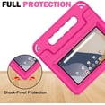 thumbnail image 5 of SUPNICE Kids Case for Onn 7 inch 2024 Gen 4 (Model 100135924) Tablet (4th Generation, 2024), Light Weight Shock Proof Handle Stand Case for Walmart Onn 7 Tablet (Just Fit 7" 2024, 4 Gen), Pink, 5 of 8