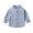 Blue, variant on Qudderr 2-7T Boys Cotton Shirt for Kids Baby Long Sleeve Button down Blouses Tops Toddler Stand-Up Collar Solid Color Spring Fall Dress Shirt