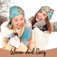 thumbnail image 4 of Gaeub World Travel Line Icons Map Print Unisex Knitted Hat,Warm Winter Beanie,Unisex Fashion Knit Cuffed Cap,Ski Hat for Men and Women, 4 of 6