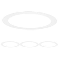 Uxcell 4-Pack Goof Rings for 6" Recessed Lights, 5.9" ID 7.5" OD Durable Steel Trim Ring Flush Mount Matte White