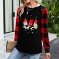 thumbnail image 2 of Camisas de Navidad Para Mujer Tops de Manga Larga Moda Casual Cómoda Blusa de Sudor Con Estampado de Navidad Odeerbi ODB199579, 2 of 9