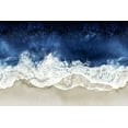 thumbnail image 2 of Olsen, Maggie 14x11 White Modern Wood Framed Museum Art Print Titled - Indigo Waves From Above II, 2 of 4