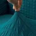 thumbnail image 2 of Homore 1 Piece Sofa Slipcover with Pleated Ruffled Skirt Washable High Stretch Durable Furniture Protector,2 Seater,Teal, 2 of 11