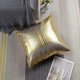thumbnail image 5 of Pillowcase sofa home decor PU leather pillowcase color gold 45x45cm., 5 of 5