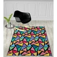 thumbnail image 3 of Deerlux Colorful Kids Room Area Rug with Nonslip Backing, Multi Triangle Pattern, 3 x 5 Ft Extra Small, 3 of 4