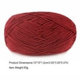 thumbnail image 5 of Amaiiu Crochet Yarn Sweater Scarf Gloves Toys Bundle Crafts Gifts Threads Durable Skeins Set Arts 4-Ply for Knitters Beginners Parties 29deep roman red, 5 of 5