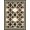 Black Cream Beige, Pattern 18, variant on ODIKA Farmhouse Vintage Inspired Motif Featuring Symmetrical Desk Dining for Playroom, Bedroom, Reading Nook, Pet Friendly & Kids Safe Play