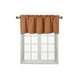 thumbnail image 1 of Cortina opaca térmica sin forro TVLO naranja para cocina, baño, dormitorio, sala de estar, bolsillo para varilla de ventana corta de 54 pulgadas x 18 pulgadas, 1 of 3