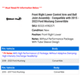 thumbnail image 2 of Front Right Lower Control Arm and Ball Joint Assembly - Compatible with 2015 - 2023 Ford Mustang Convertible 2016 2017 2018 2019 2020 2021 2022, 2 of 2