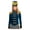 Dark Blue B, variant on vastwit Womens Marching Band Drum Major Long Sleeve Fringe Epaulet Velvet Jacket with Hat Dark Blue B M