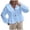 Blue, variant on Womens Tops Tie Fron Long Puff Sleeve Peplum Womens Blouse,Blue,M