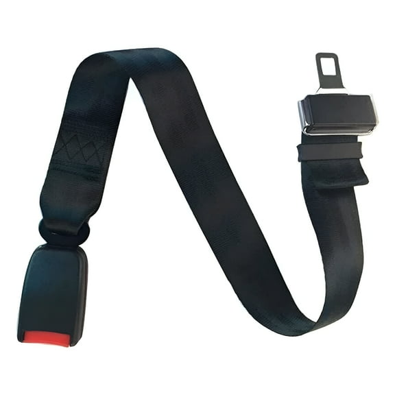 MELIVO Car Seat Belt Extender,Seatbelt Extender for Cars,Universal Fit for Most Vehicles,12-Inch Length,Black,2-Pack
