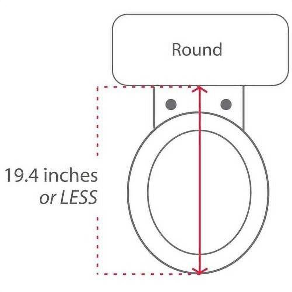 Lotus ATS-909 Round Smart Bidet Toilet Seat with PureStream, White