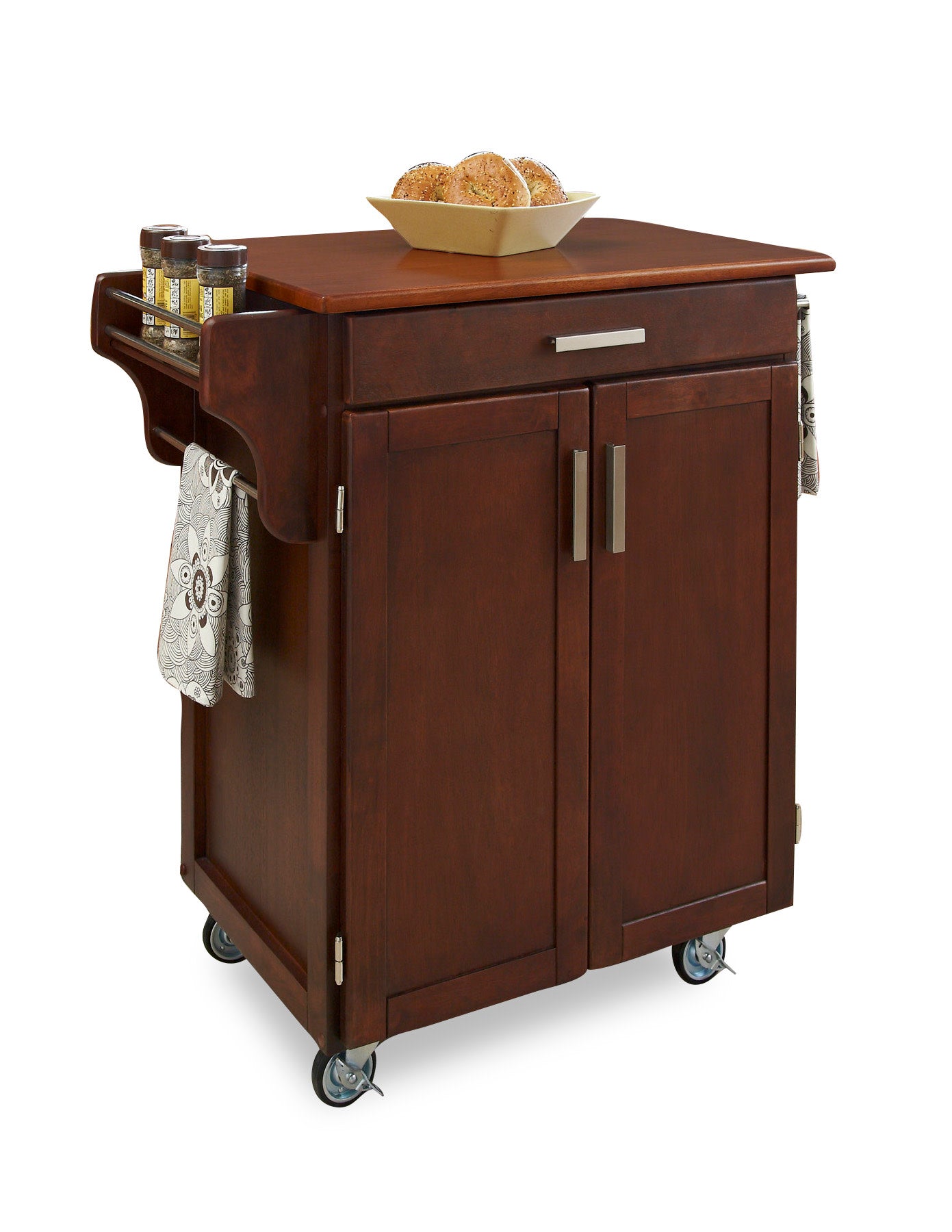 Cuisine Cart Brown Kitchen Cart