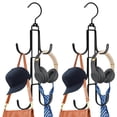 thumbnail image 2 of 2 Pack Purse Hanger Organizer for Closet  Rotatable Metal Handbag Holder Space Saving Purse Holder, 2 of 9