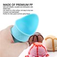 thumbnail image 3 of Scoop de cono de Heleado, 4pcs mini conos de helado reutilizables pp lavavajín pp seguro para la fiesta, 3 of 7