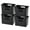 Black, variant on IRIS Small Portable Desktop File Box with Open Lid, Side Handles, Hanging Folders, Tabs, 6Pk