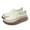 Beige, variant on Fesfesfes Loafers Women's Thick Sole Casual Shoes Maternity Shoes Soft Faux-Leather Shoes Women's Shoes Casual Shoes 7.5(40)