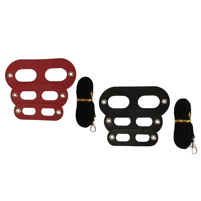 2 Set Lizard Traction Rope Reptile Harness Hauling Rope Pet Chest Leash Without Wing Pet Suppiles (Black Red)