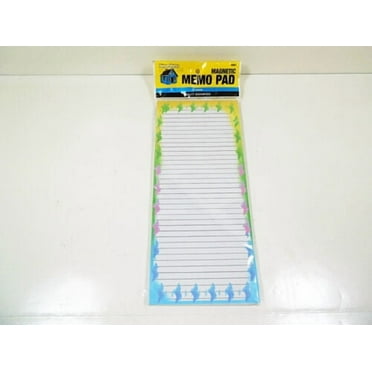 Magnetic Memo Pads Notepads Pad 50 Sheets Note 9.5" x 4" Paper