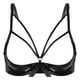 thumbnail image 3 of Lencería para damas Sujetadores sexys para mujer Sujetadores con aros y lazo Sujetadores porno Sujetadores de cuero con copa abierta y tiras Lencería Ropa interior, 3 of 5