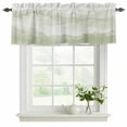 thumbnail image 2 of Sage Green Ombre Mountain Valances for Windows, Decorative Rod Pocket Window Valance Curtains, Nature Abstract Art Marble Short Curtain Drapes for Kitchen/Living Room, 2 Panels, 60" W x 18" L, 2 of 8