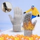 thumbnail image 1 of Guantes de punto de invierno cálidos para hombres y mujeres con pantalla mejorada, guantes antideslizantes con forro polar, chaqueta cálida y protector de manos., 1 of 2