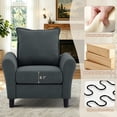 thumbnail image 3 of Pingliang Home Living Room Furniture Set,Sectional Sofa and Accent Chair,3 Seat L Shaped Couch with Reversible Storage Ottoman and Armchair, for Living Room Office Apartment Studio, 3 of 8