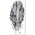 thumbnail image 2 of Aggressive Gray Dog Watercolor - Animal Canvas Wall Art, 2 of 3