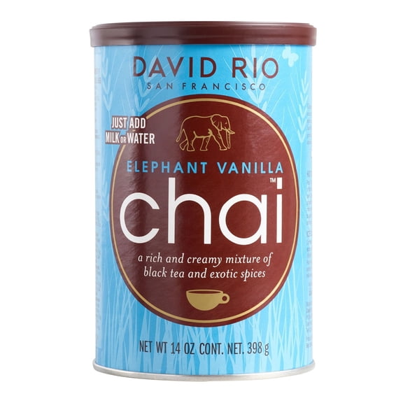 David Rio Elephant Vanilla Chai Mix 14 oz Pack of 2