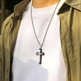 thumbnail image 4 of PAURO Men's Stainless Steel Vintage Chunky Cross Pendant Necklaces Hip Hop Jewelry Pendant Only, 4 of 5