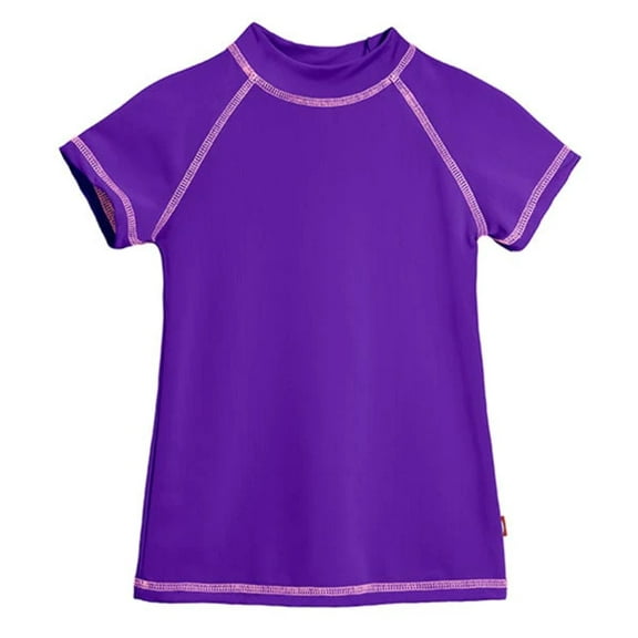 Girls UPF 50 Short Sleeve Rashguard | Purple