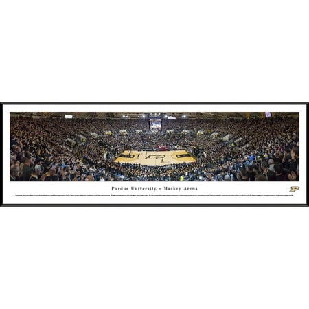 Purdue Boilermakers Basketball - Blakeway Panoramas NCAA College Print with Standard Frame - Blackout Game at Mackey