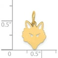 thumbnail image 3 of 14K Yellow Gold Fox Head Charm (19 X 11) Made In United States yc323, 3 of 5