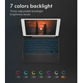 thumbnail image 2 of CHESONA Keyboard Case Compatible with iPad 10.2" 9th 8th 7th Generation, 7-Color Backlit, Smart Touchpad, 2 Bluetooth Channels, Grey, 2 of 6