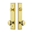 thumbnail image 3 of Grandeur 840163 Carre Solid Brass Tall Plate Single Cylinder Keyed Entry Set - Nickel, 3 of 6
