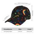 thumbnail image 2 of Salouo Cartoon Pride Lgbt Print Unisex Sports Hat, Adjustable Golf Dad Hat Outdoor Cap Mountain Dad Hat Adjustable Fit Baseball Cap for Men and Women, 2 of 6