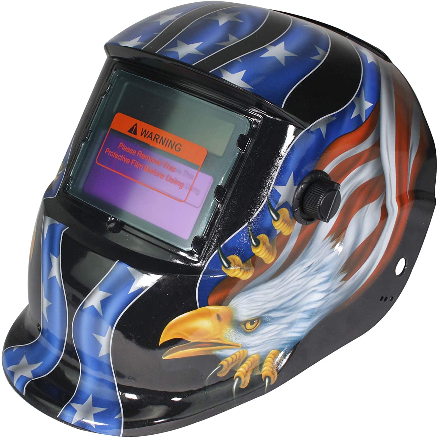 Solar Powered Welding Helmet Auto Darkening Hood with Adjustable Shade Range 4/9-13 for Mig Tig Arc Welder Mask