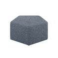 thumbnail image 5 of Lifestyle Solutions Gentry Pentagonal Ottoman, Blue Fabric, 5 of 6