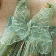thumbnail image 6 of XXWXYD Toddler Girls Birthday Party Dress Sleeveless Tulle Princess Floral Embroidery Formal Photo Shoot Attire Adjustable Straps Soft Fabric Holiday Celebration, 6 of 9