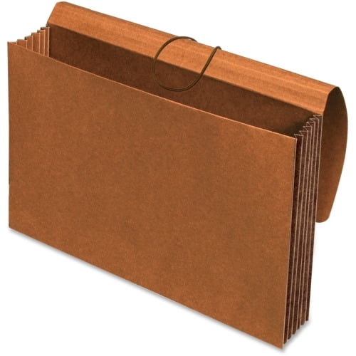 Pendaflex Extra Wide Tyvek Wallets Legal - 10' x 15 3/8' , 8 1/2' x 14' Sheet Size - 1200 Sheet Capacity - 5 1/4' Expansion - Top Tab Location - 11 pt. Folder Thickness - Redrope - Brown - Recycled
