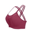 thumbnail image 2 of Sports Bras for Women S-4X Plus Size Wireless High-Impact Push Up Bralettes Womens Stretchy Pullover Hollow-Out Athletic Workout Underwear Bra, 2 of 5