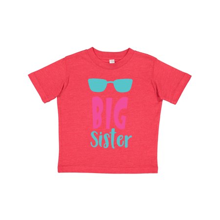 

Inktastic Big Sister Older Sister Sunglasses Sibling Gift Toddler Toddler Girl T-Shirt